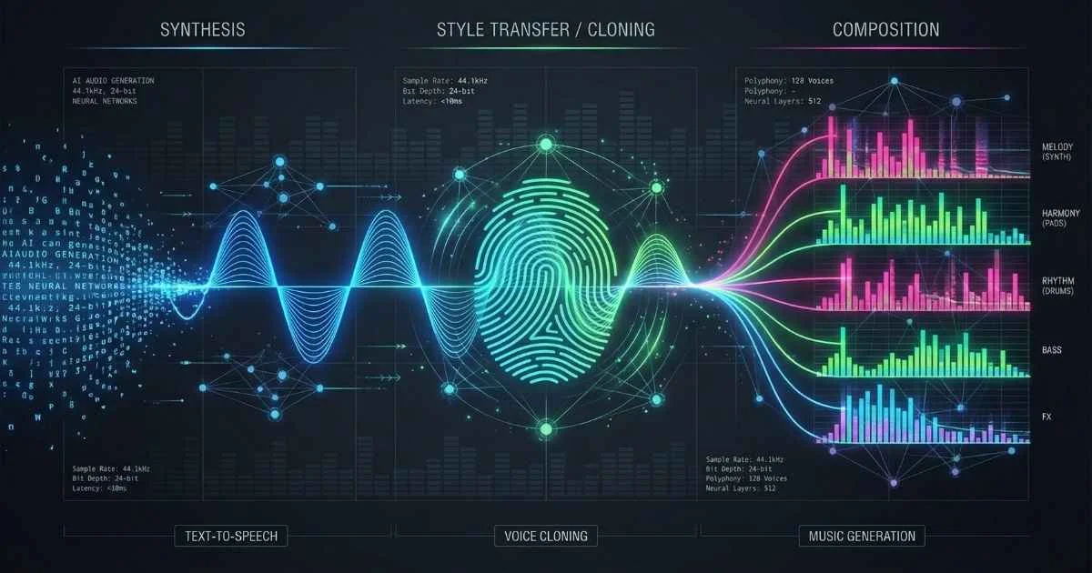 AI Voice and Audio: Text-to-Speech, Voice Cloning & Music Generation