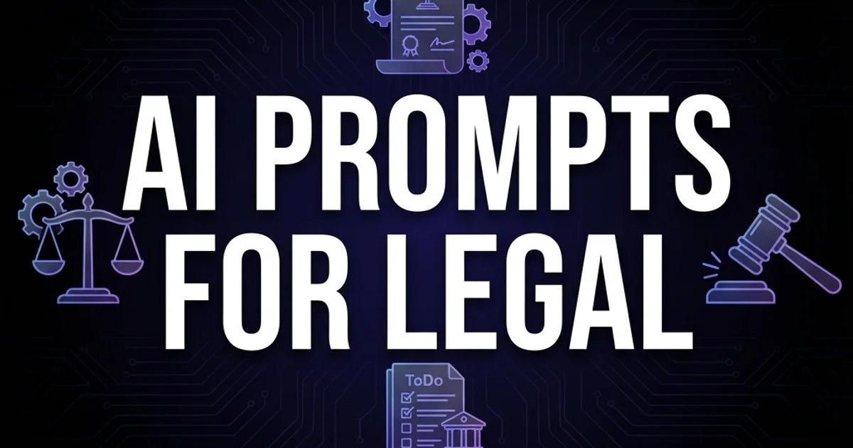 AI Prompts for Legal & Compliance: 40+ Ready-to-Use Templates